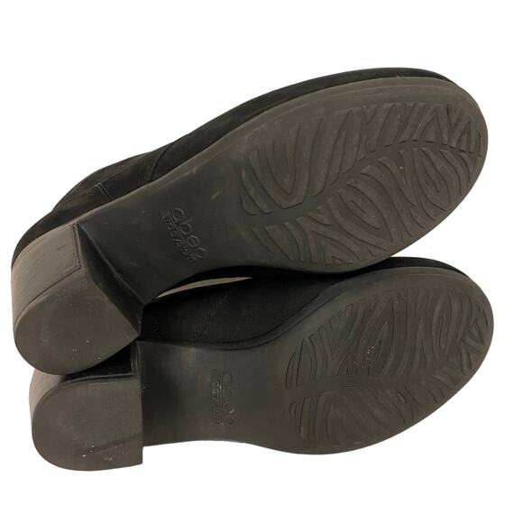 Abeo Bio System Potrero Black Suede Lace Up Bootie Size 7.5 - Picture 5 of 9